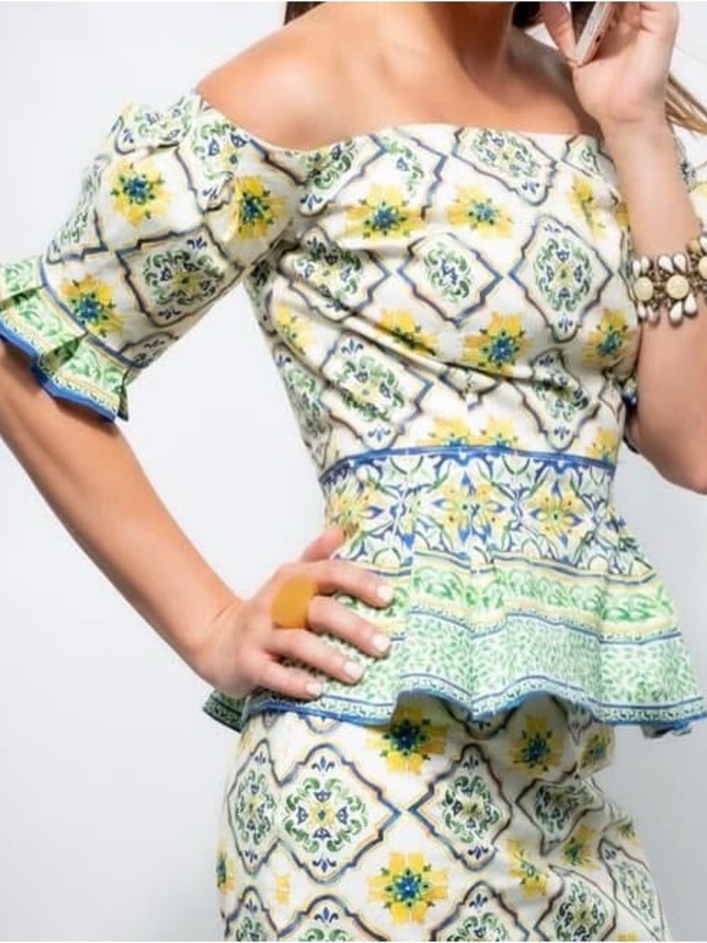 Antonio Melani- Melani Tile- Dolce Inspired 2 piece- Size 2